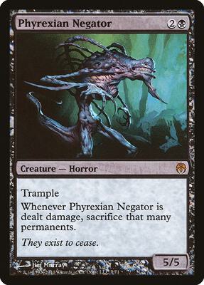 Phyrexian Negator card from Duel Decks: Phyrexia vs. the Coalition