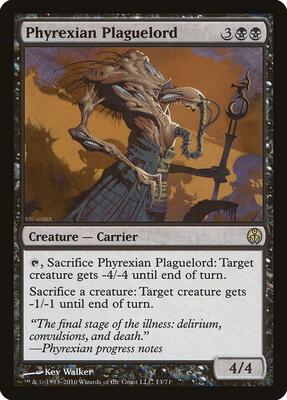 Phyrexian Plaguelord card from Duel Decks: Phyrexia vs. the Coalition