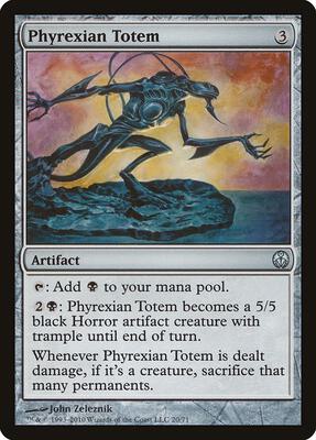 Phyrexian Totem card from Duel Decks: Phyrexia vs. the Coalition