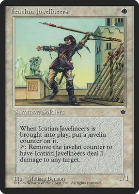 Icatian Javelineers (Benson) card from Fallen Empires