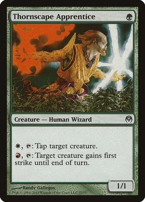 Thornscape Apprentice card from Duel Decks: Phyrexia vs. the Coalition