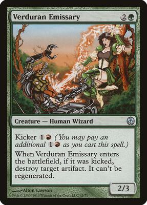 Verduran Emissary card from Duel Decks: Phyrexia vs. the Coalition