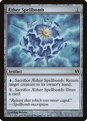 Aether Spellbomb card from Duel Decks: Elspeth vs. Tezzeret