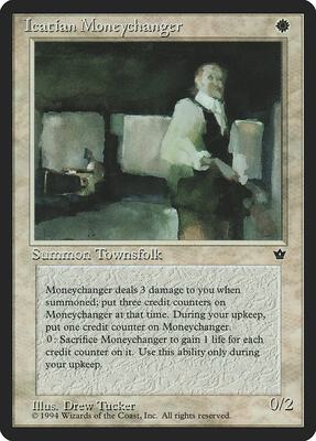 Icatian Moneychanger (Tucker) card from Fallen Empires