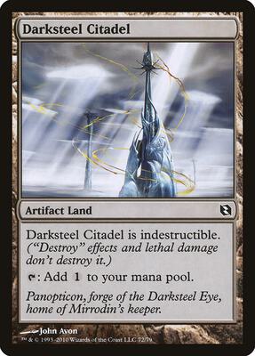 Darksteel Citadel card from Duel Decks: Elspeth vs. Tezzeret