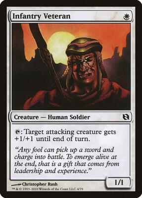 Infantry Veteran card from Duel Decks: Elspeth vs. Tezzeret