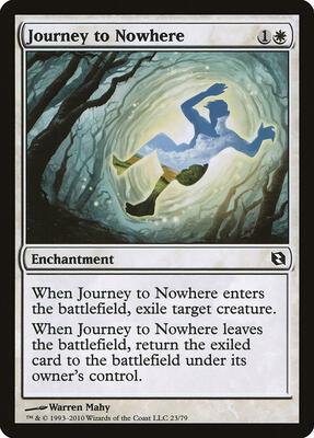 Journey to Nowhere card from Duel Decks: Elspeth vs. Tezzeret