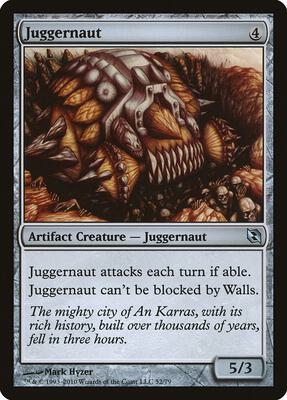 Juggernaut card from Duel Decks: Elspeth vs. Tezzeret