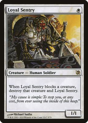 Loyal Sentry card from Duel Decks: Elspeth vs. Tezzeret