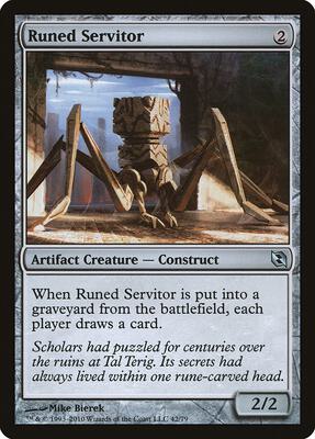 Runed Servitor card from Duel Decks: Elspeth vs. Tezzeret
