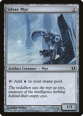 Silver Myr card from Duel Decks: Elspeth vs. Tezzeret