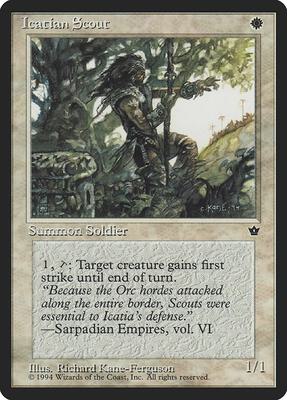 Icatian Scout (Kane-Ferguson) card from Fallen Empires