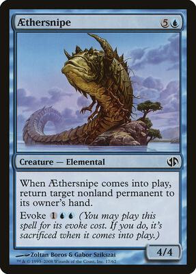 Aethersnipe card from Duel Decks: Jace vs. Chandra