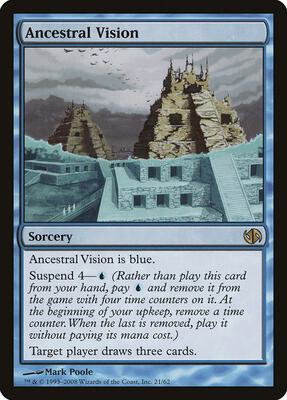 Ancestral Vision card from Duel Decks: Jace vs. Chandra
