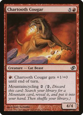 Chartooth Cougar card from Duel Decks: Jace vs. Chandra