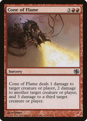 Cone of Flame card from Duel Decks: Jace vs. Chandra
