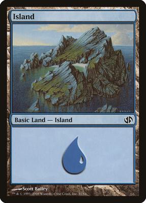 Island (31) card from Duel Decks: Jace vs. Chandra
