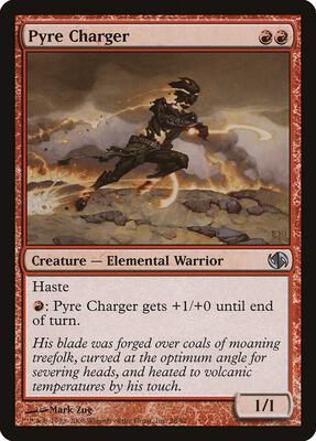 Pyre Charger card from Duel Decks: Jace vs. Chandra
