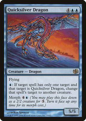Quicksilver Dragon card from Duel Decks: Jace vs. Chandra