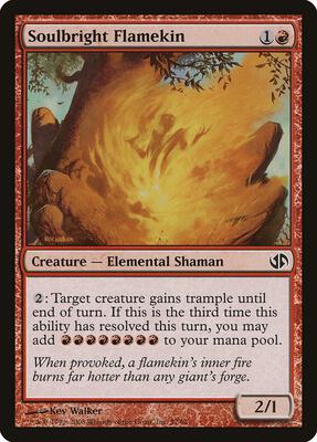 Soulbright Flamekin card from Duel Decks: Jace vs. Chandra