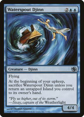 Waterspout Djinn card from Duel Decks: Jace vs. Chandra