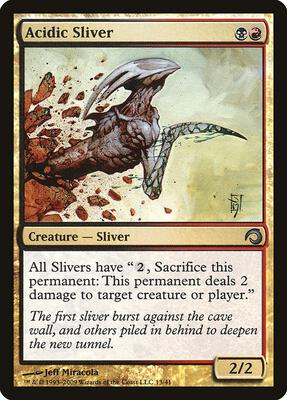 Acidic Sliver card from Premium Deck Series: Slivers