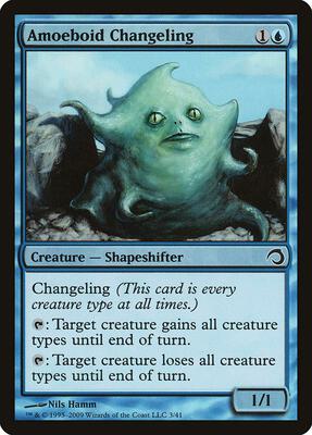 Amoeboid Changeling card from Premium Deck Series: Slivers