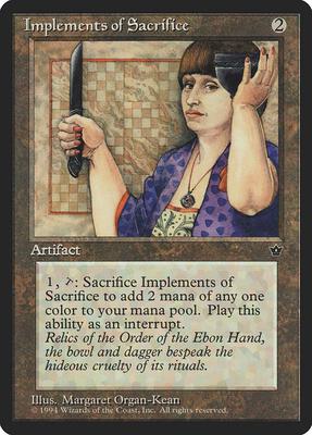 Implements of Sacrifice card from Fallen Empires