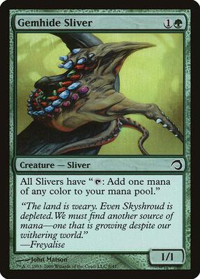 Gemhide Sliver card from Premium Deck Series: Slivers