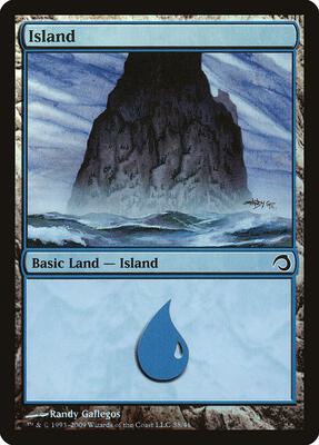 Island (38) card from Premium Deck Series: Slivers