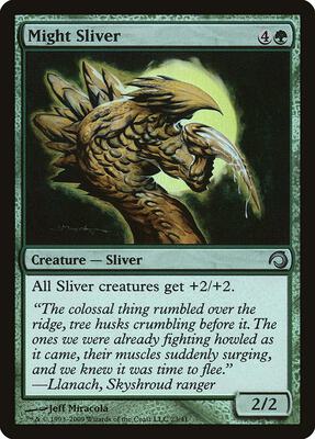 Might Sliver card from Premium Deck Series: Slivers