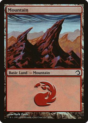 Mountain (40) card from Premium Deck Series: Slivers