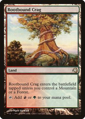 Rootbound Crag card from Premium Deck Series: Slivers
