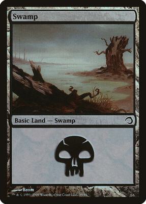 Swamp (39) card from Premium Deck Series: Slivers