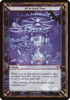 All in Good Time (Archenemy) card from Oversize Cards