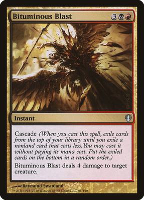 Bituminous Blast card from Archenemy
