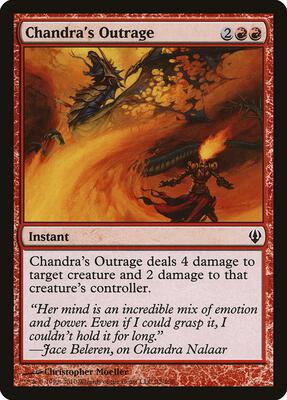 Chandra's Outrage card from Archenemy