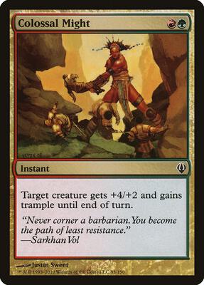 Colossal Might card from Archenemy