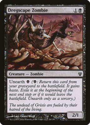 Dregscape Zombie card from Archenemy