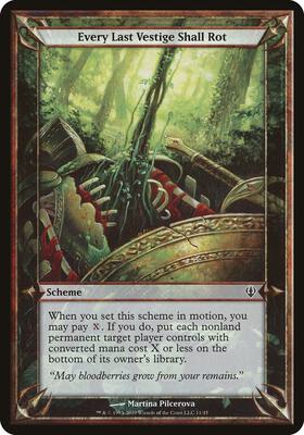 Every Last Vestige Shall Rot (Archenemy) card from Oversize Cards