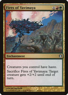 Fires of Yavimaya card from Archenemy