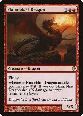 Flameblast Dragon card from Archenemy