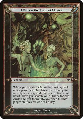 I Call on the Ancient Magics (Colorless) card from Oversize Cards