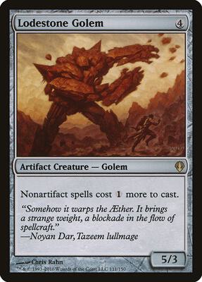 Lodestone Golem card from Archenemy