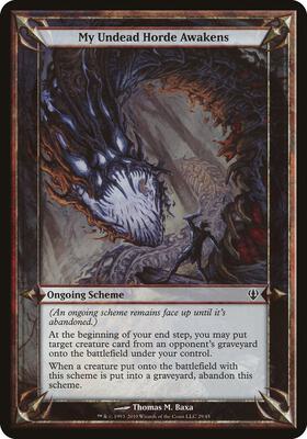 My Undead Horde Awakens (Archenemy) card from Oversize Cards