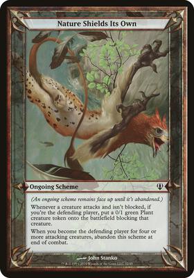 Nature Shields Its Own (Archenemy) card from Oversize Cards