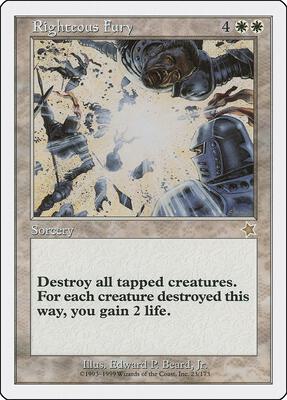 Righteous Fury card from Starter 1999
