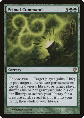 Primal Command card from Archenemy