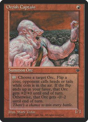 Orcish Captain card from Fallen Empires