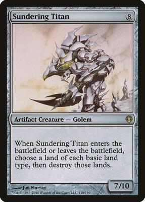 Sundering Titan card from Archenemy